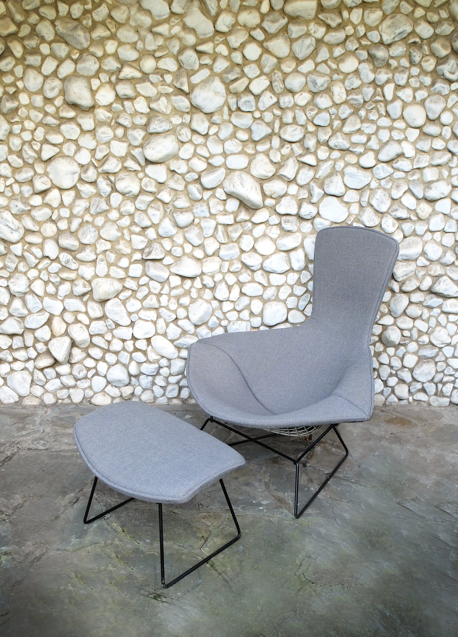 Bird Lounge Chair and Ottoman, Harry Bertoia for Knoll International