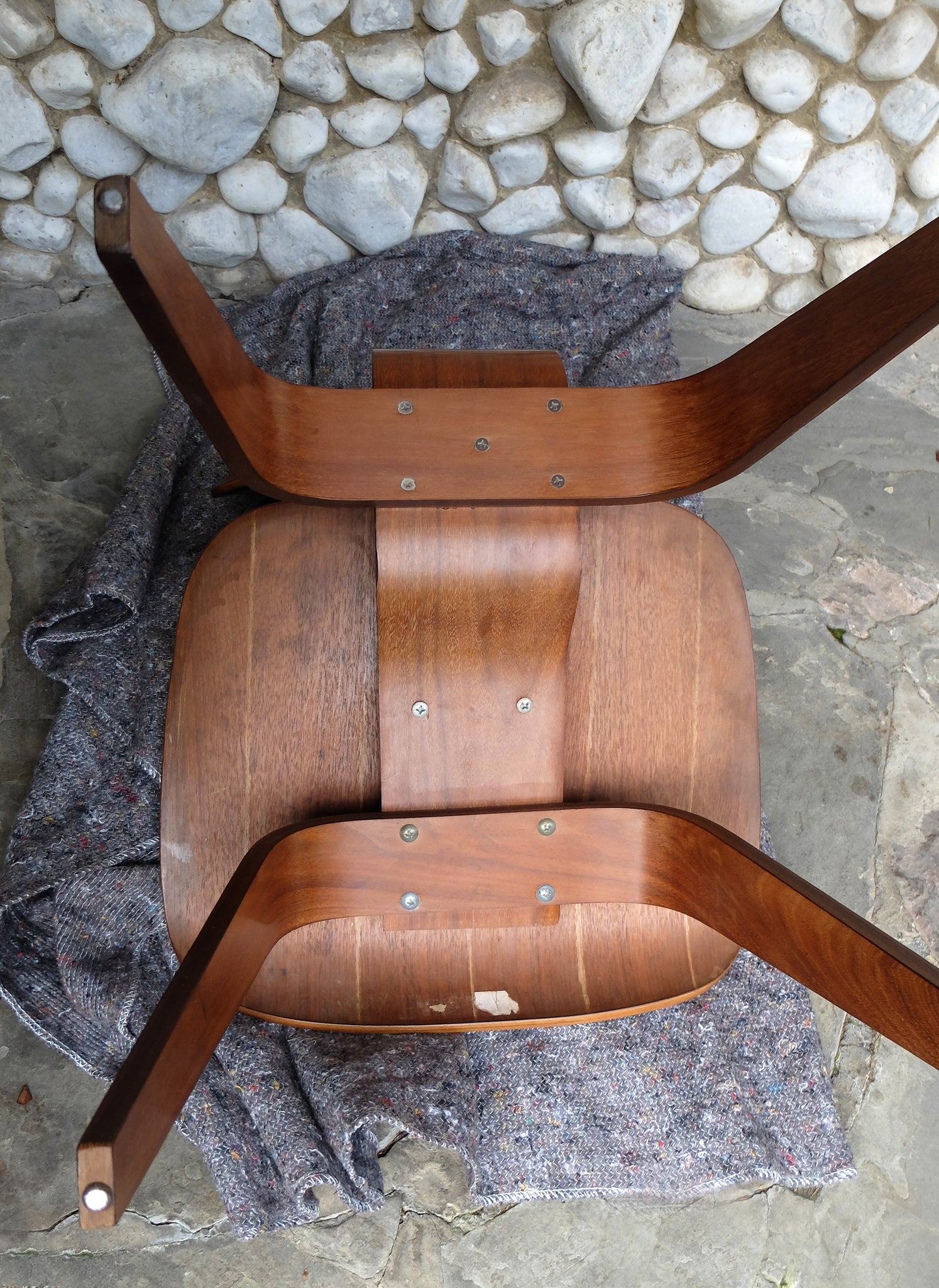 Walnut DCW Chair by Charles & Ray Eames for Herman Miller, 1952