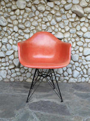 Coral Fiberglass Armchair by Charles Eames for Herman Miller, 1957