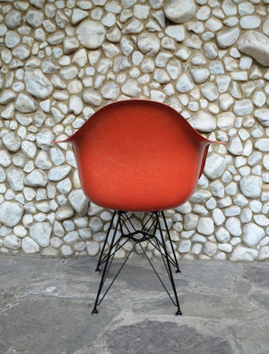 Coral Fiberglass Armchair by Charles Eames for Herman Miller, 1957