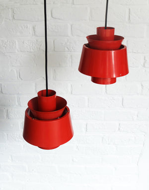 Danish Pendant Lamps by Jørn Utzon for Nordisk Solar, 1960s, Set of 2