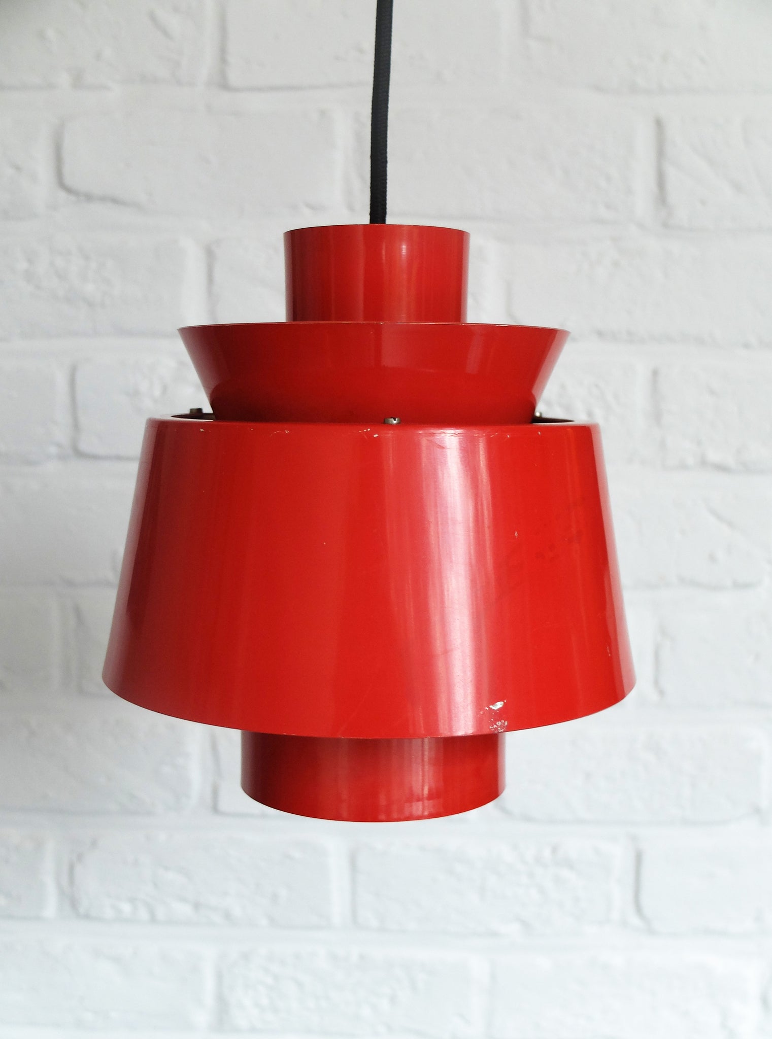 Danish Pendant Lamps by Jørn Utzon for Nordisk Solar, 1960s, Set of 2