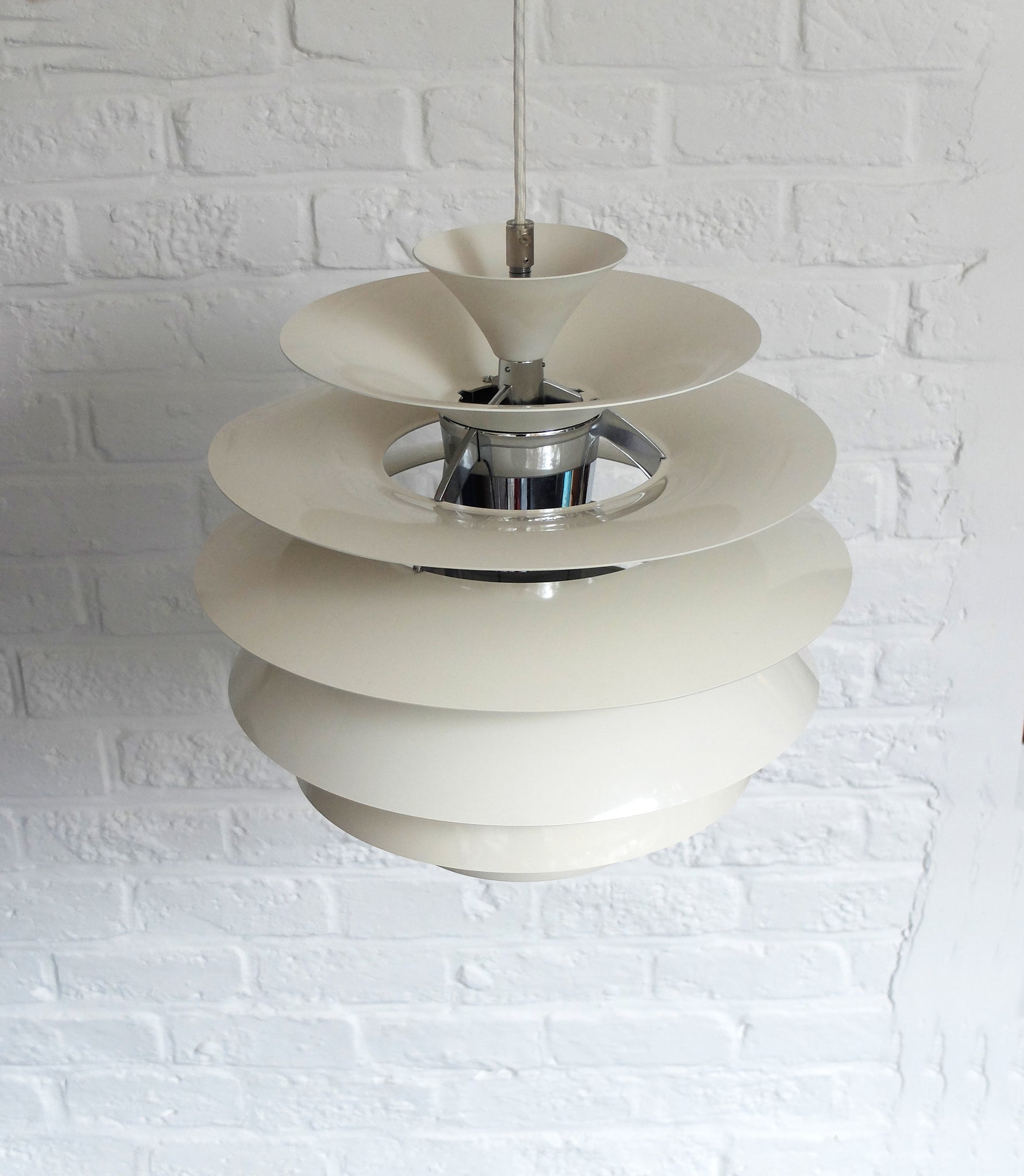 Snowball Pendant Lamp by Poul Henningsen for Louis Poulsen, 1980s