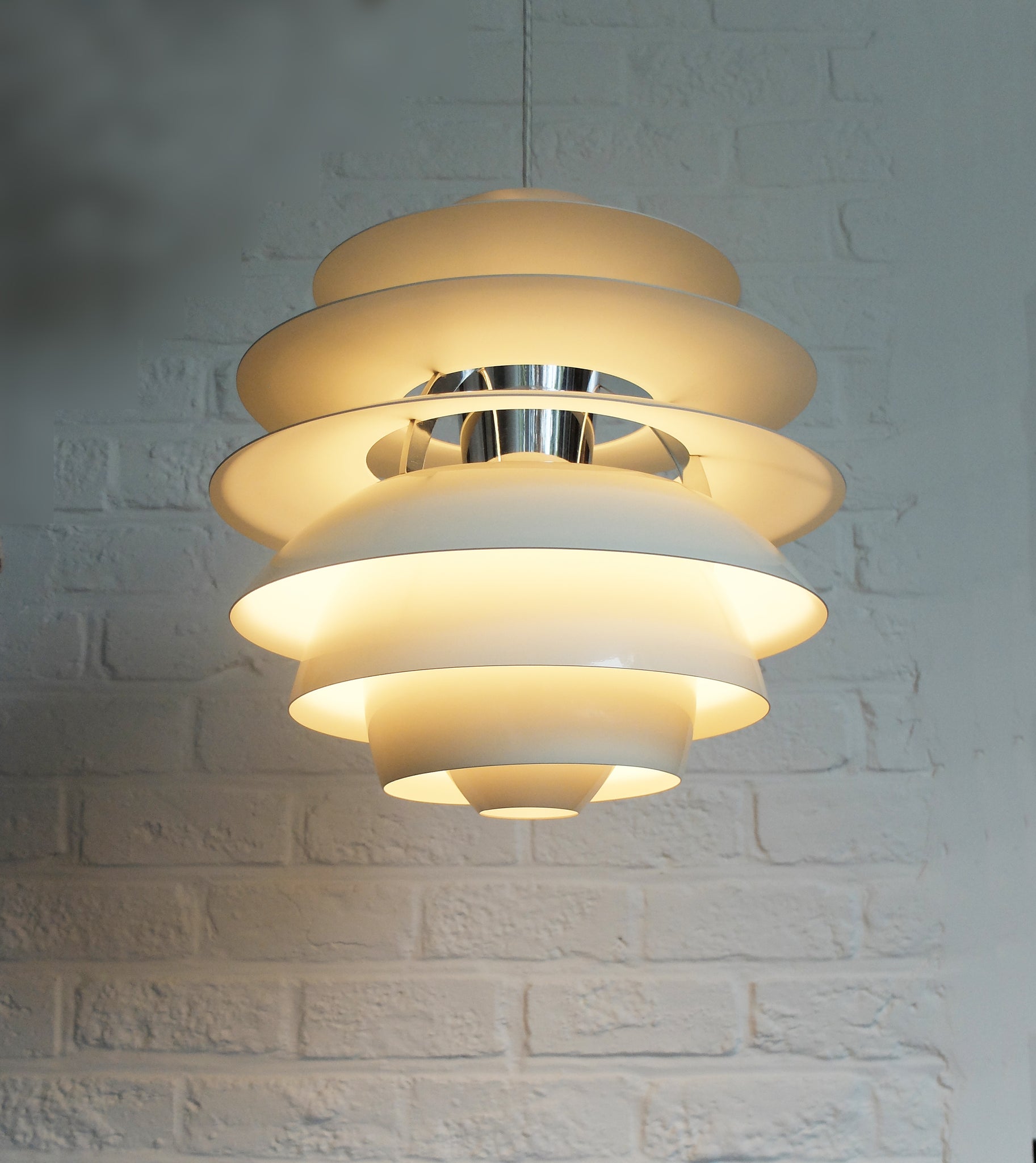 Snowball Pendant Lamp by Poul Henningsen for Louis Poulsen, 1980s