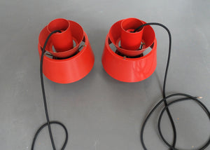 Danish Pendant Lamps by Jørn Utzon for Nordisk Solar, 1960s, Set of 2