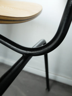 DCM Dining Chair Metal in Ash by Charles and Ray Eames for Herman Miller, 1950s