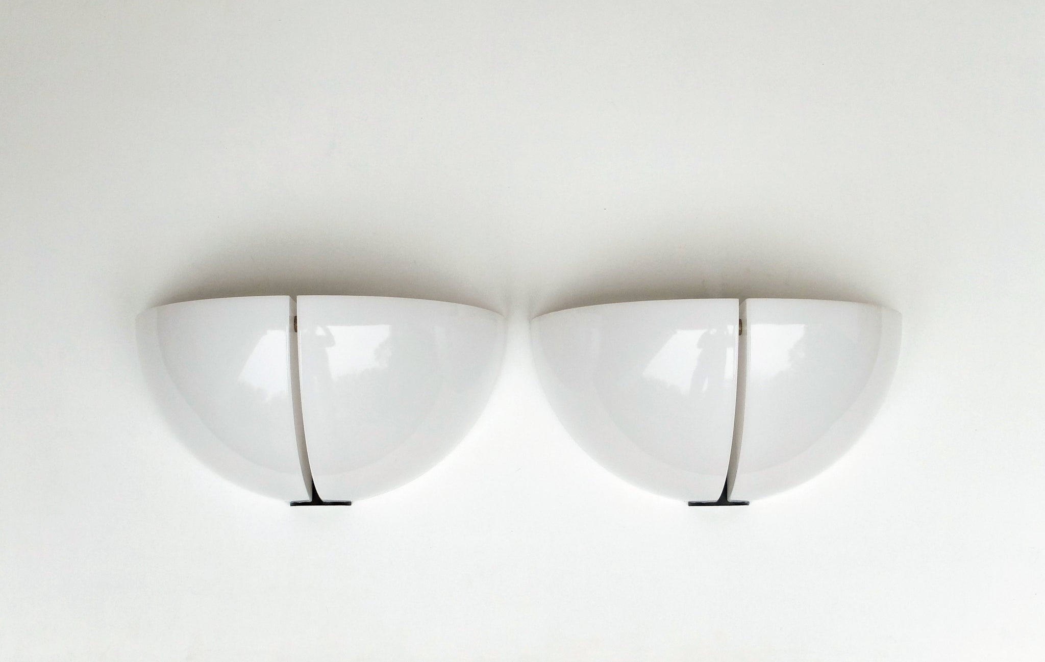 Stilnovo Wall-Lights Spicchio by Danilo Aroldi & Corrado Aroldi 1970s, New Old Stock, set of two