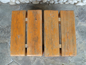 Pair of Pine Stools by Charlotte Perriand for Les Arcs 1960s