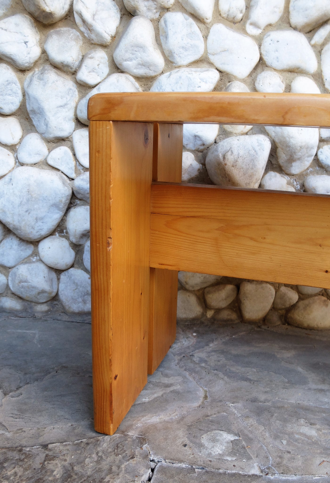 3 benches in solid pine, Charlotte Perriand for 'Les Arcs' Ski Resort,  1960s - The Bruno Effect