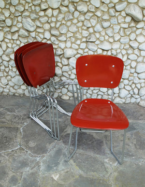 Aluminum & Birch Aluflex Dining Chairs by Armin Wirth. for Ph. Zieringer KG, Set of 4