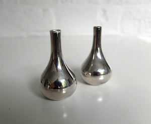 Pair of Dansk Designs Candle Holders “teardrops” silver plated