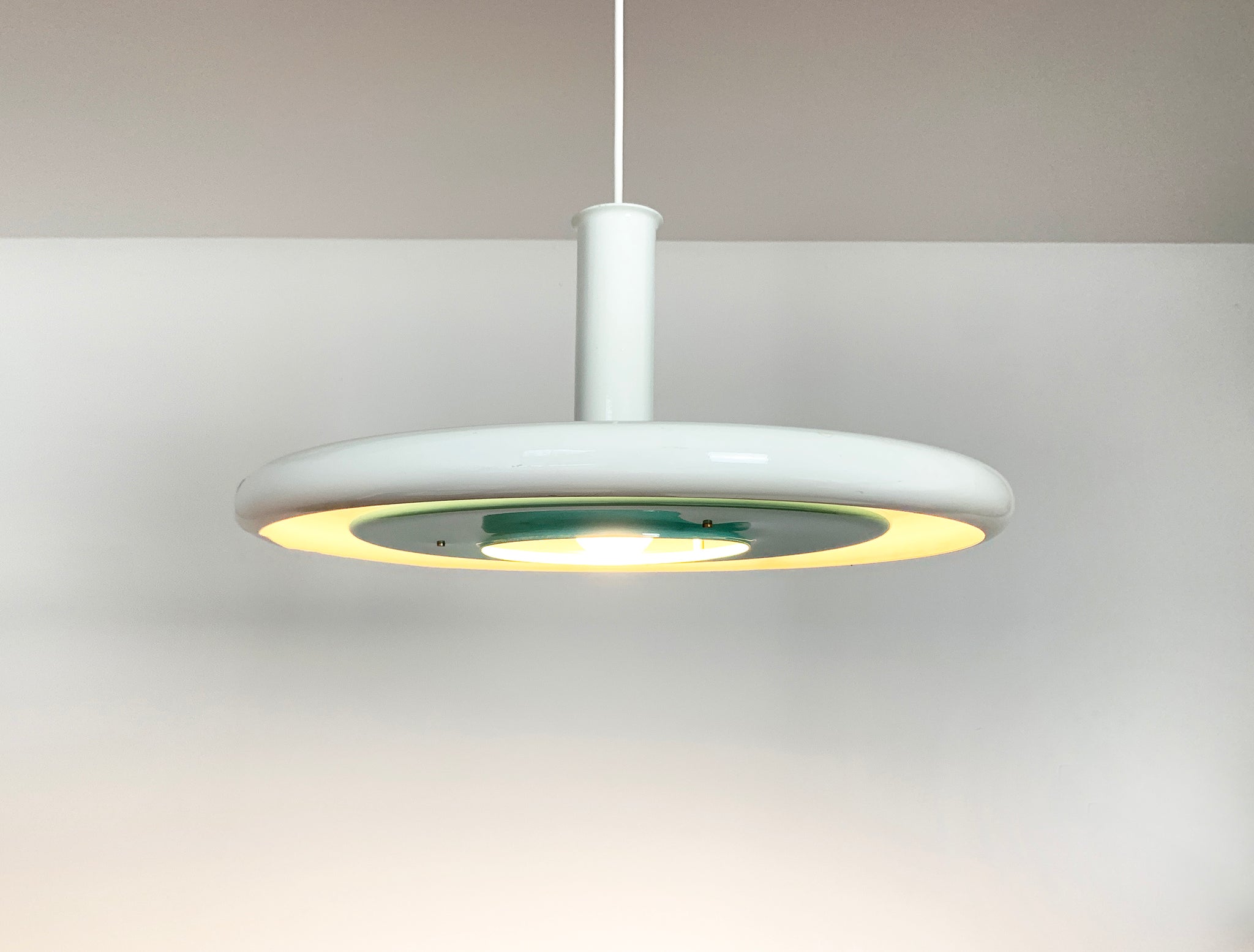 Space-Age Optima Pendant lamp, Hans Due for Fog & Morup, Denmark, 1970s (3 available)