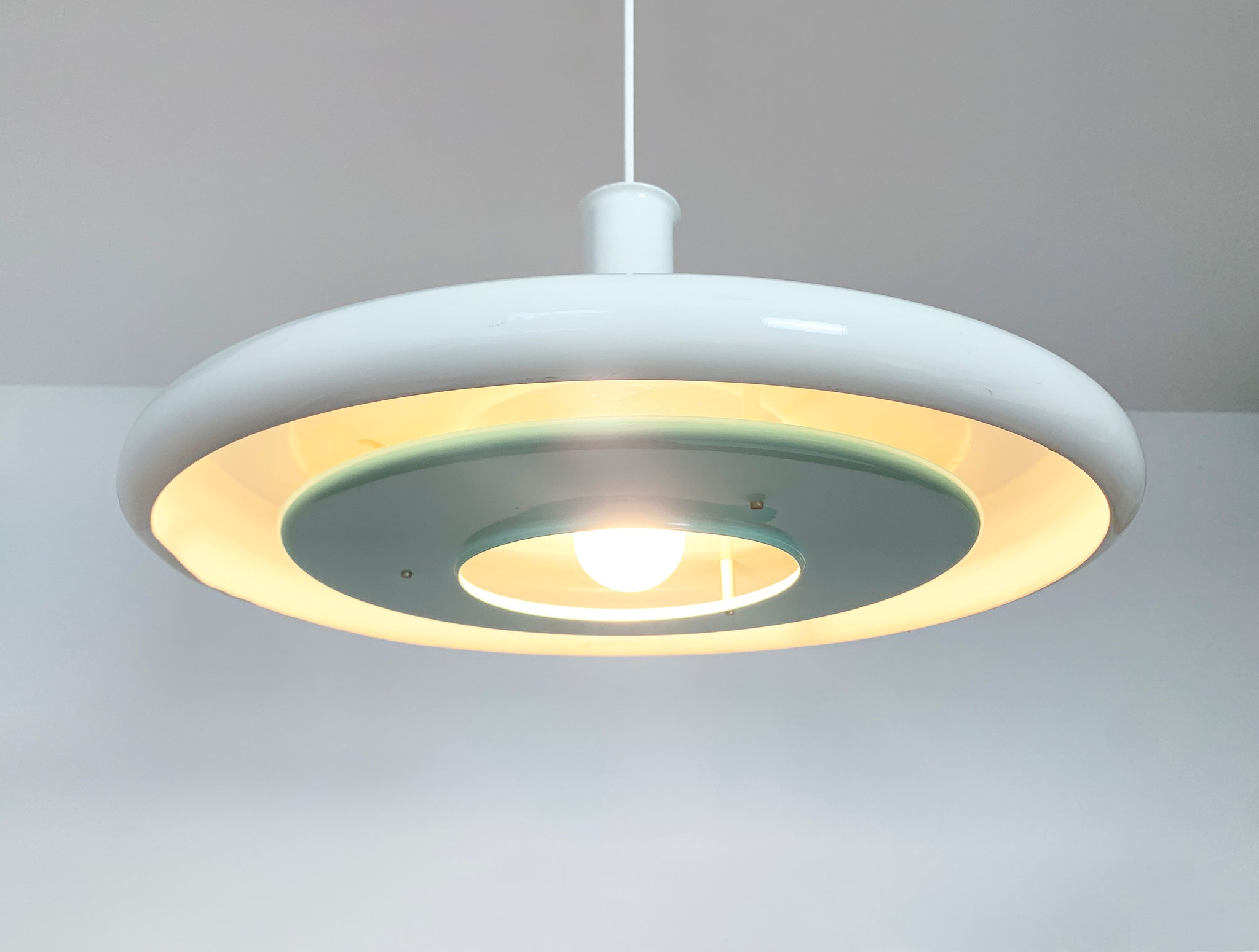 Space-Age Optima Pendant lamp, Hans Due for Fog & Morup, Denmark, 1970s (3 available)