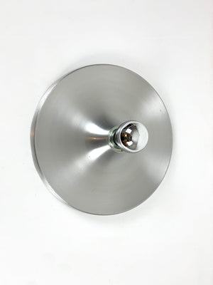 Mid-Century Brushed Aluminium Sconce from Les Arcs Station by Charlotte Perriand