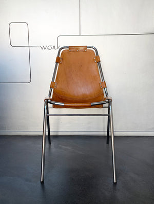 Vintage Les Arcs Dining Chair by Charlotte Perriand N°1, 1960s