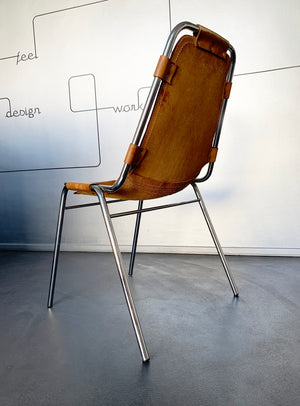 Vintage Les Arcs Dining Chair by Charlotte Perriand N°1, 1960s