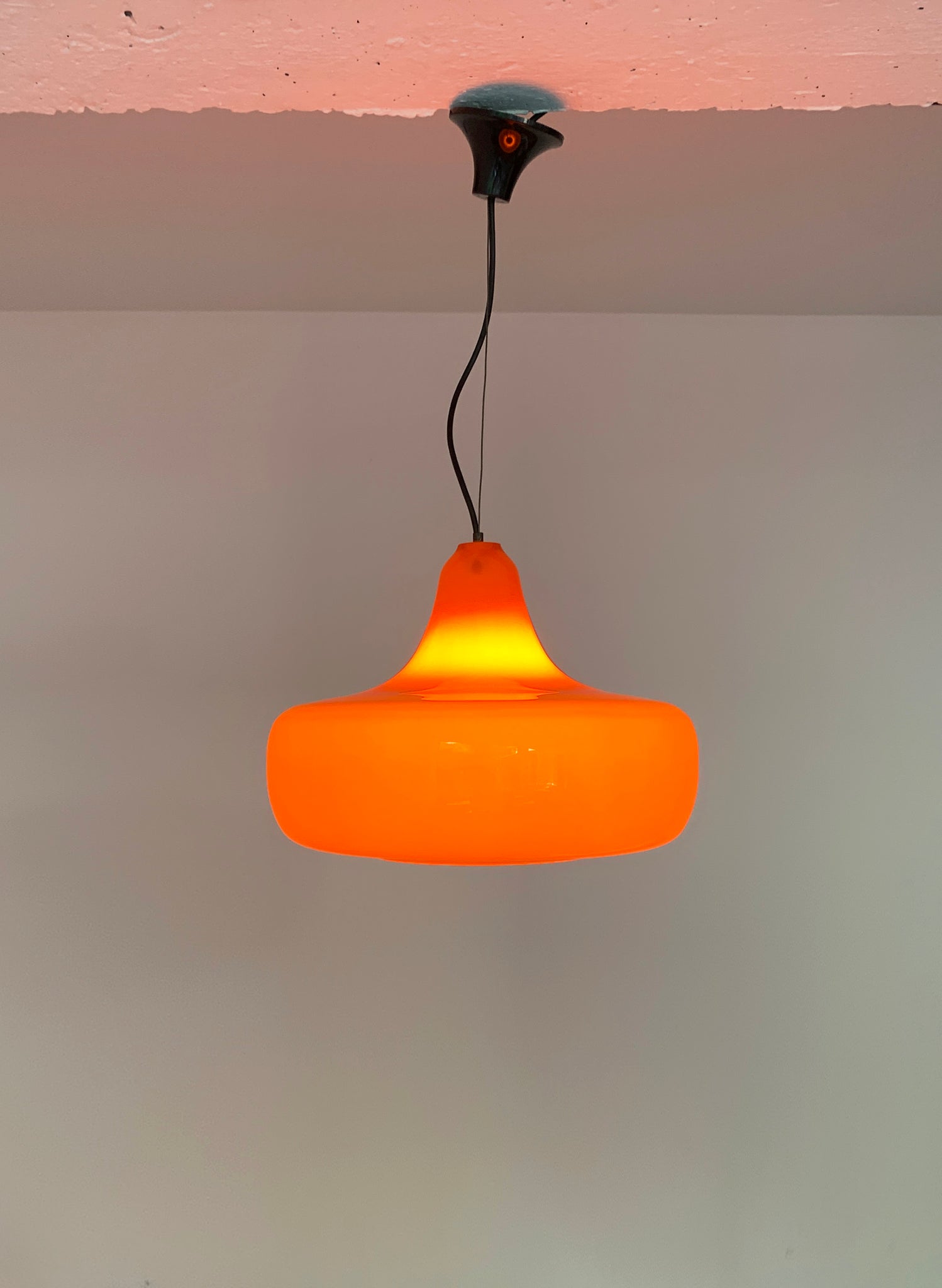 Mid-Century Murano Glass Pendant Lamp by Alessandro Pianon for Vistosi, 1960s