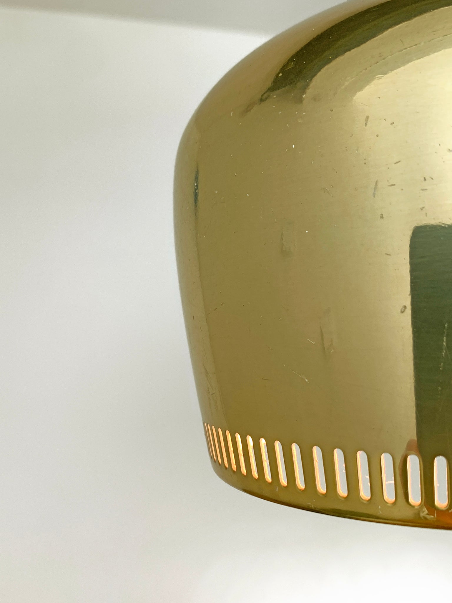 Vintage Golden Bell Pendant Lamp by Alvar Aalto for Louis Poulsen, 1960s