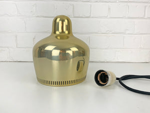 Vintage Golden Bell Pendant Lamp by Alvar Aalto for Louis Poulsen, 1960s