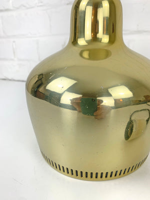 Vintage Golden Bell Pendant Lamp by Alvar Aalto for Louis Poulsen, 1960s