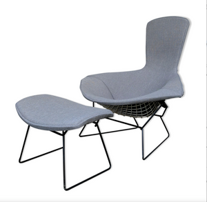 Bird Lounge Chair and Ottoman, Harry Bertoia for Knoll International