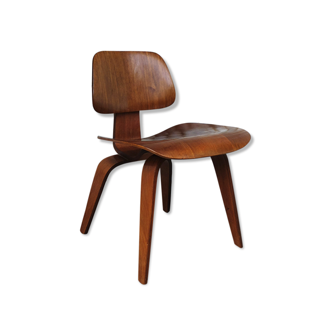 Walnut DCW Chair by Charles & Ray Eames for Herman Miller, 1952