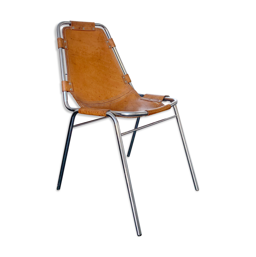 Vintage Les Arcs Dining Chair by Charlotte Perriand N°2, 1960s